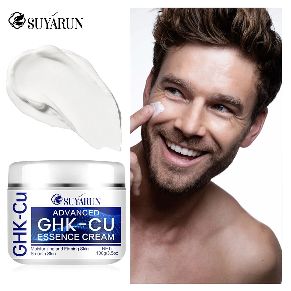 Crème GHK-CU - Hydratant visage anti-âge, raffermissant et hydratant pour tous types de peau, adapté aux hommes et aux femmes.