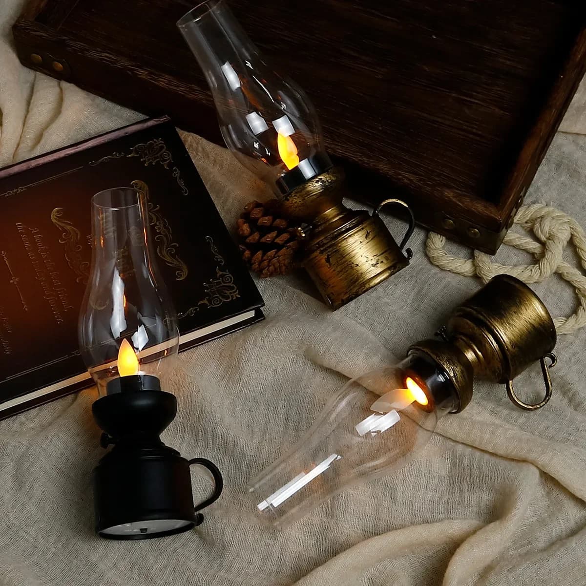 Lanterne LED suspendue au Design rétro