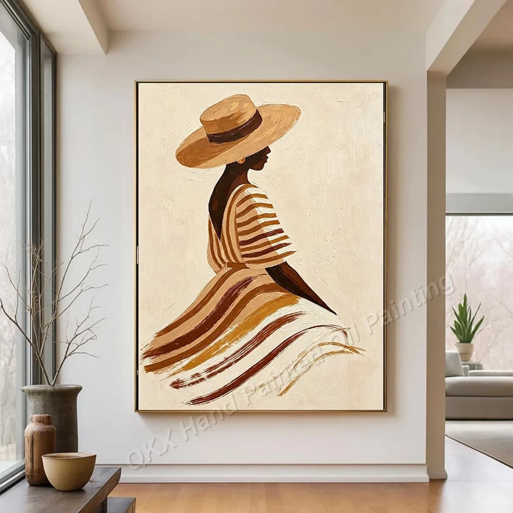 Peinture à l'huile 100% peinte à la main sur toile
