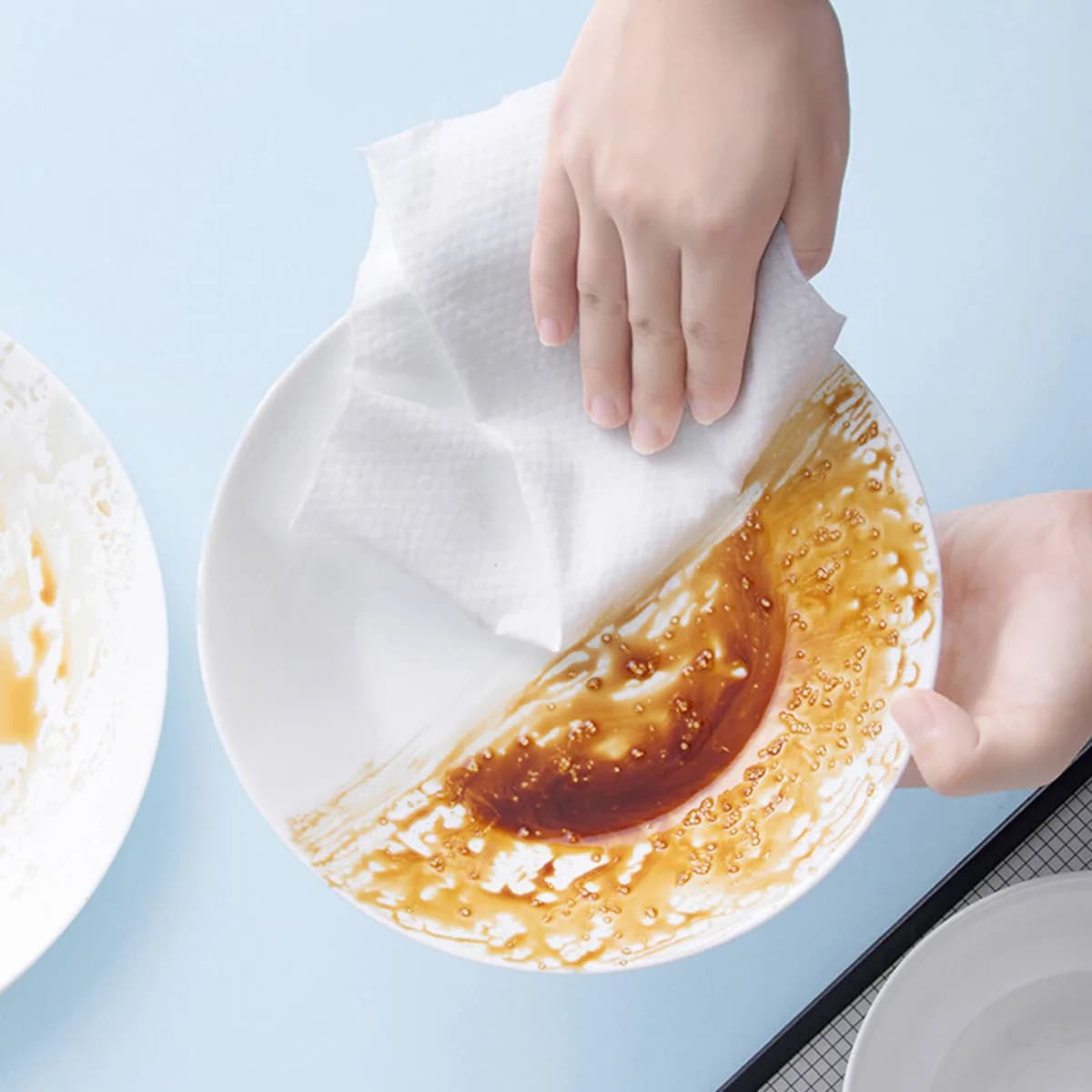 Un rouleau de chiffon paresseux, papier de cuisine absorbant et épais, sec et humide, double usage, sans huile, jetable, vente en gros