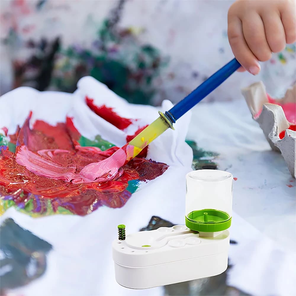 Nettoyant pour pinceaux à peinture, rinçage pour aquarelle avec nettoyeur de canalisations, tasse de rinçage, distributeur d'eau, nettoyeur de pinceaux à peinture à l'huile, outils d'art