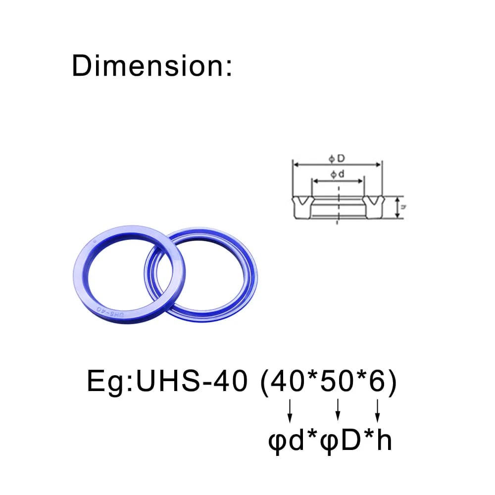 Joint d'huile hydraulique de type UHS UN PU