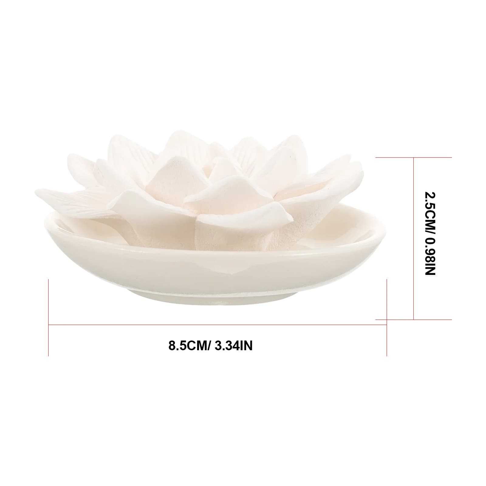 Mini Diffuseur d'Huile Essentielle en Pierre, Diffuseur de Fleurs Passif, Aromathérapie, Diffuseur de Bureau