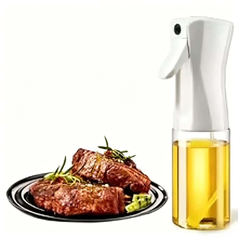 Bouteille pulvérisateur d'huile 200/300/500 ml pour la cuisine, le barbecue, distributeur d'huile d'olive portable, vaporisateur d'huile pour la cuisine, friteuse à air