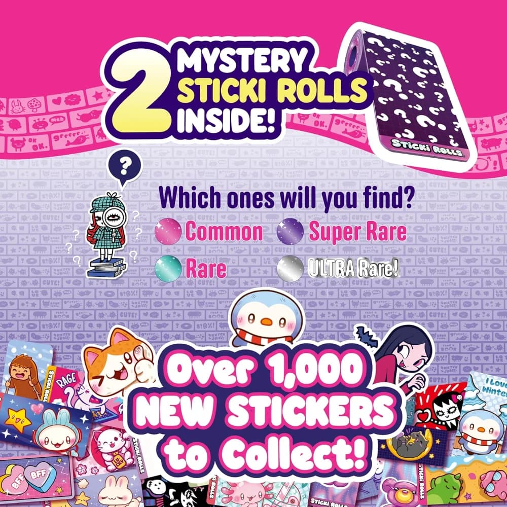 STICKI Rolls Sticki Bands - Bracelet autocollant portable ou partageable