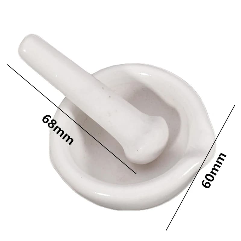Mini moulins de 6ml avec bols à mortier de pilon, ensemble de bols de broyage de mélange de mortier et de mortier en porcelaine véritable