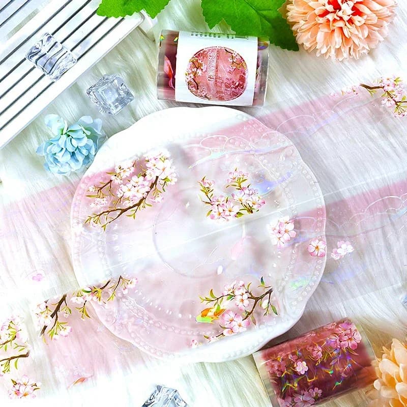 Ruban de masquage esthétique Kawaii Washi pour scrapbooking