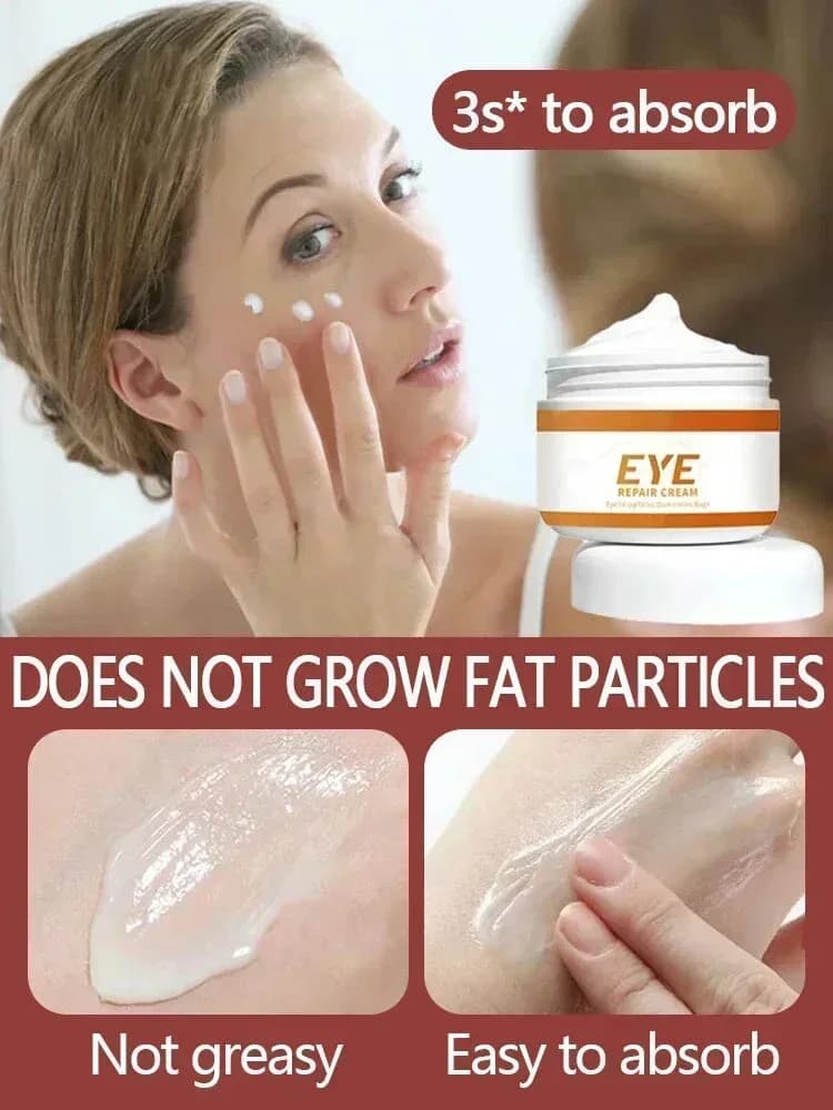 Crème Contour des Yeux Anti-Cernes, Anti-Poches et Anti-Rides, Éclaircissante, Hydratante et Blanchissante pour le Soin de la Peau