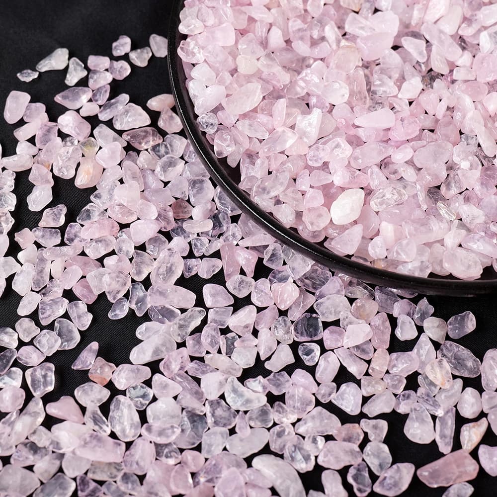 100 g/sac pierres naturelles Quartz Rose matériel cristal gravier pierre puces minerai minéraux Reiki spécimen