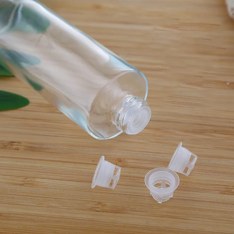 Tubes de flacon compte-gouttes en verre transparent