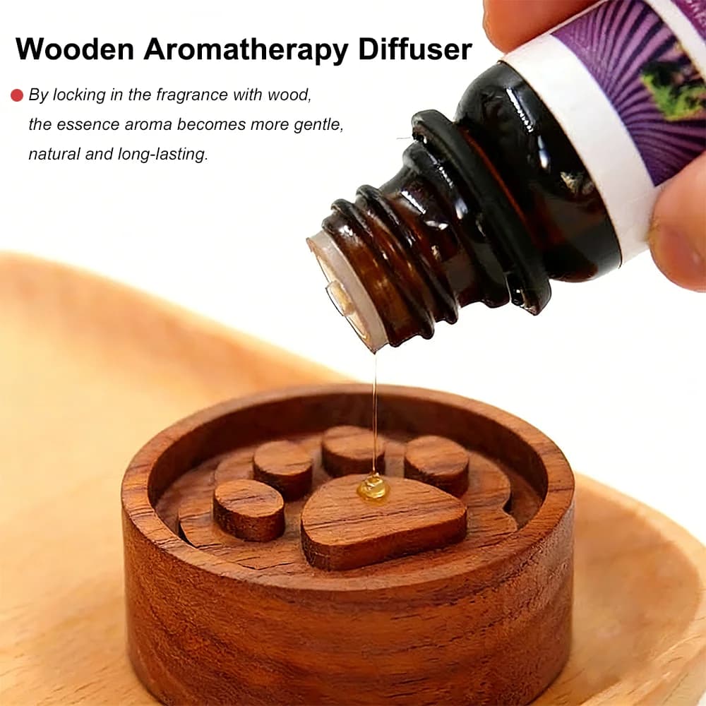 Diffuseur d'aromathérapie en bois avec boîte