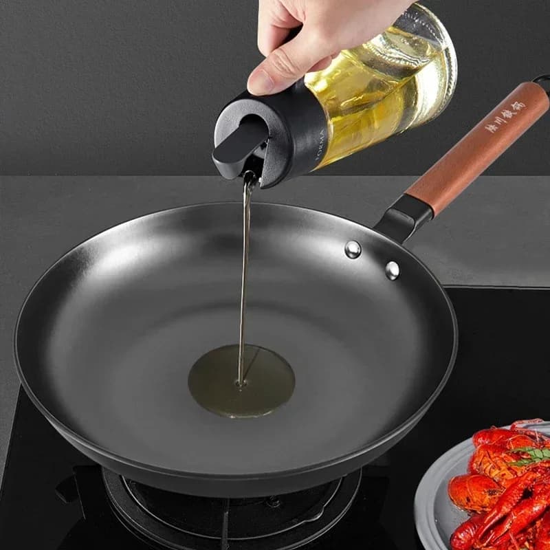 Poêle à frire en fonte antiarina, marmite sans revêtement, ustensiles de cuisine pour cuisinière à gaz et cuisinière à induction, steak frit, wok