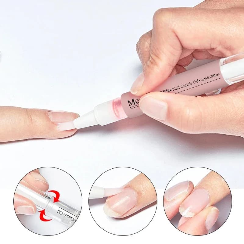 Stylo à huile pour nutrition des ongles, renforcement des ongles fins et croissance, 6 odeurs, traitement des ongles, revitalisant pour cuticules, huile de manucure