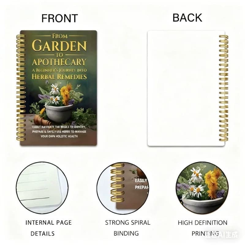 Livre de bien-être quotidien naturel et à base de plantes