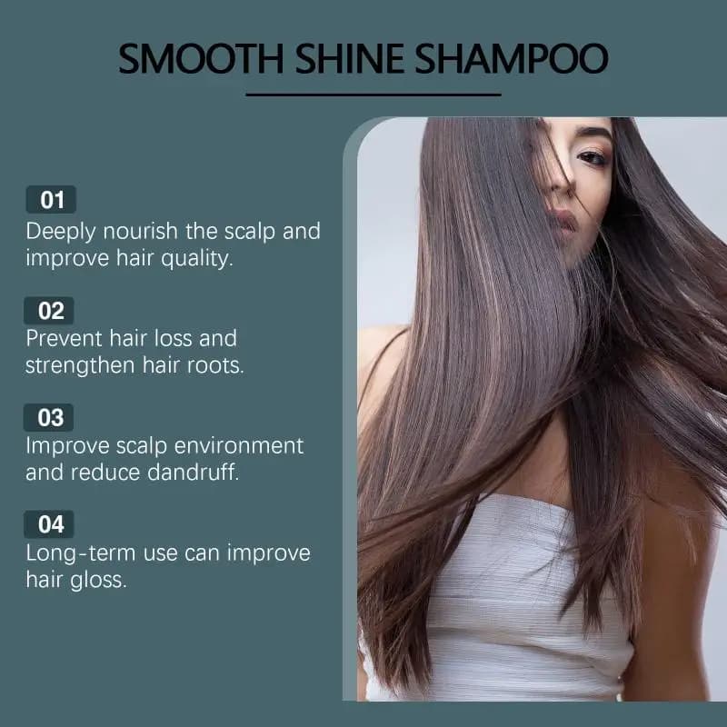Shampoo à la camomille Hoegoa, soin capillaire hydratant, réparateur, fortifiant, anti-frisottis, avec vitamine E, pour cheveux secs et abîmés, pour des cheveux forts.