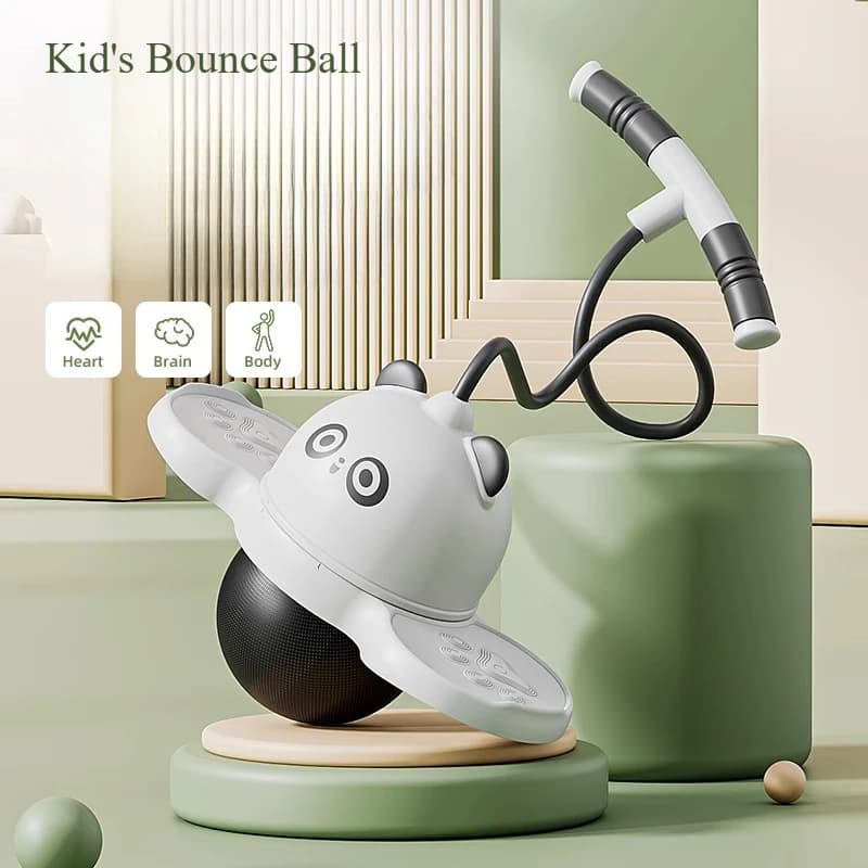Ballon rebondissant Panda et Grenouille de dessin animé, pour exercices d'équilibre, favorisant la croissance et la force, équipement de sport et de fitness en plein air