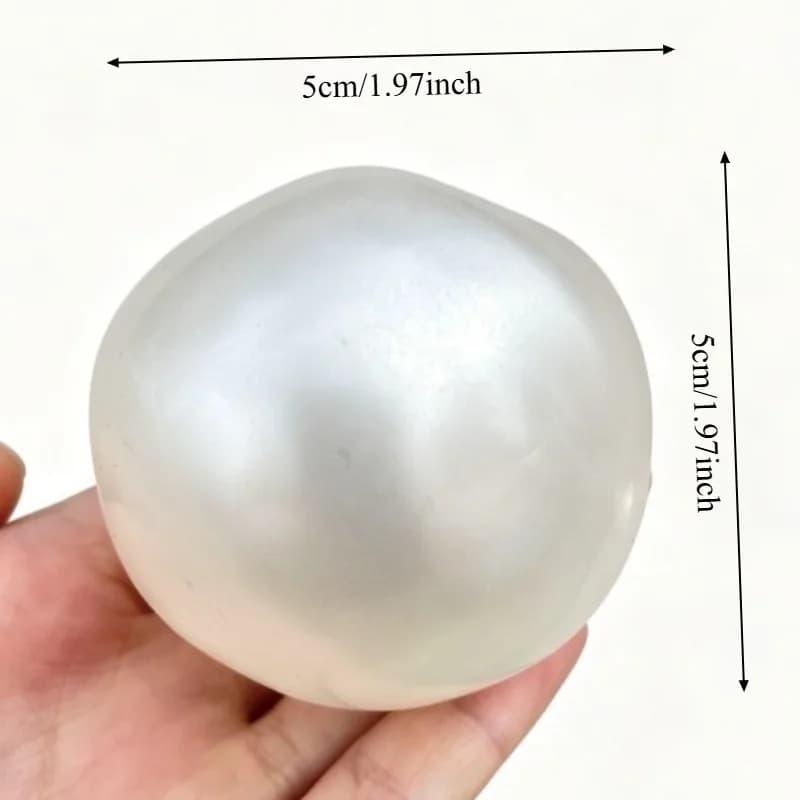 Jouet compressible en forme de perle d'huile de coco, jouet anti-stress moulable, jouet sensoriel à remontée lente pour adultes