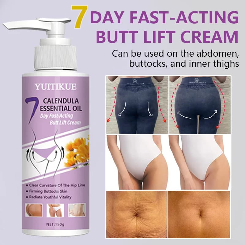 YUITIKUE Crème liftante pour fesses de 7 jours 150 g – Reafirmante à action rapide