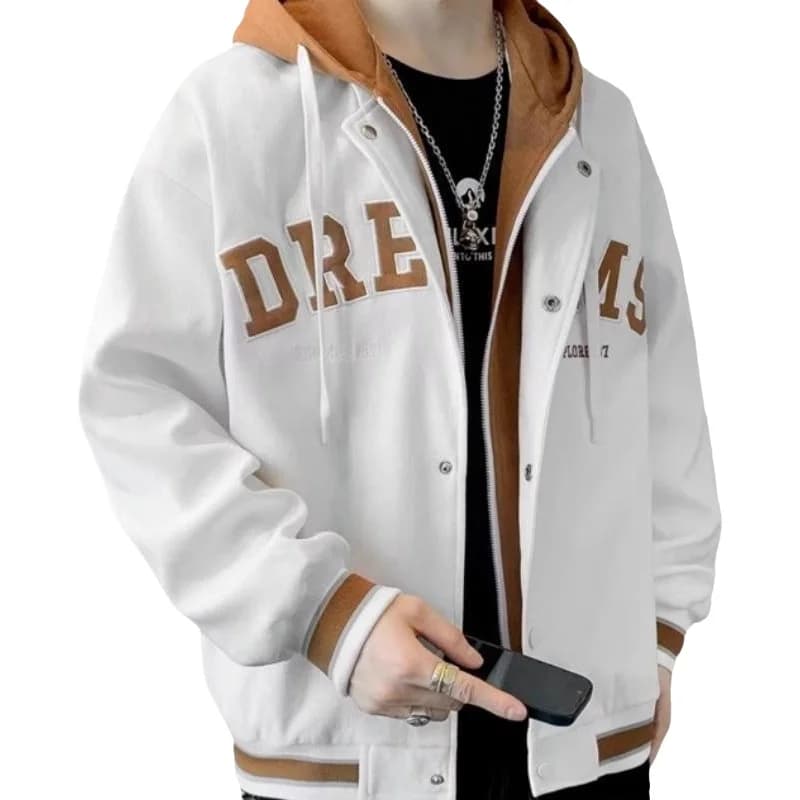 Veste à capuche à manches longues pour hommes