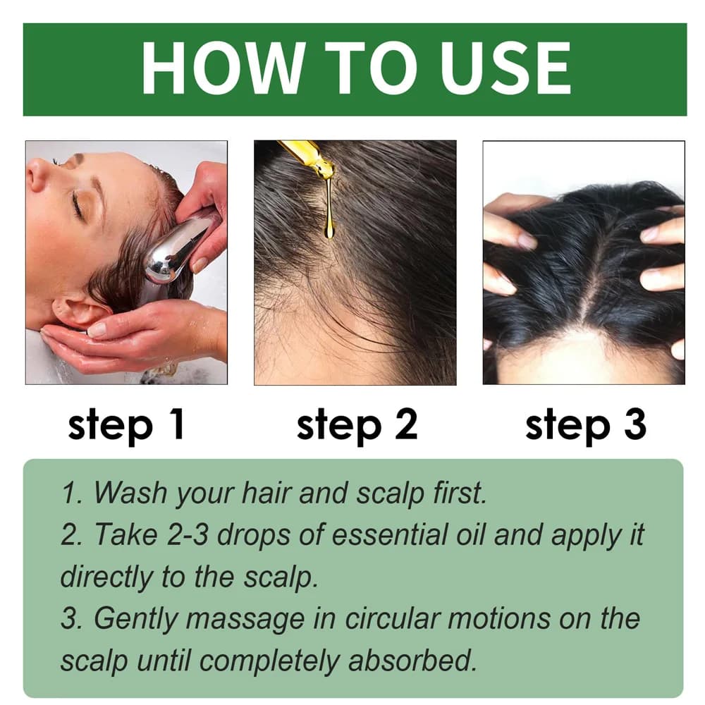 Huiles essentielles de romarin pour la croissance des cheveux