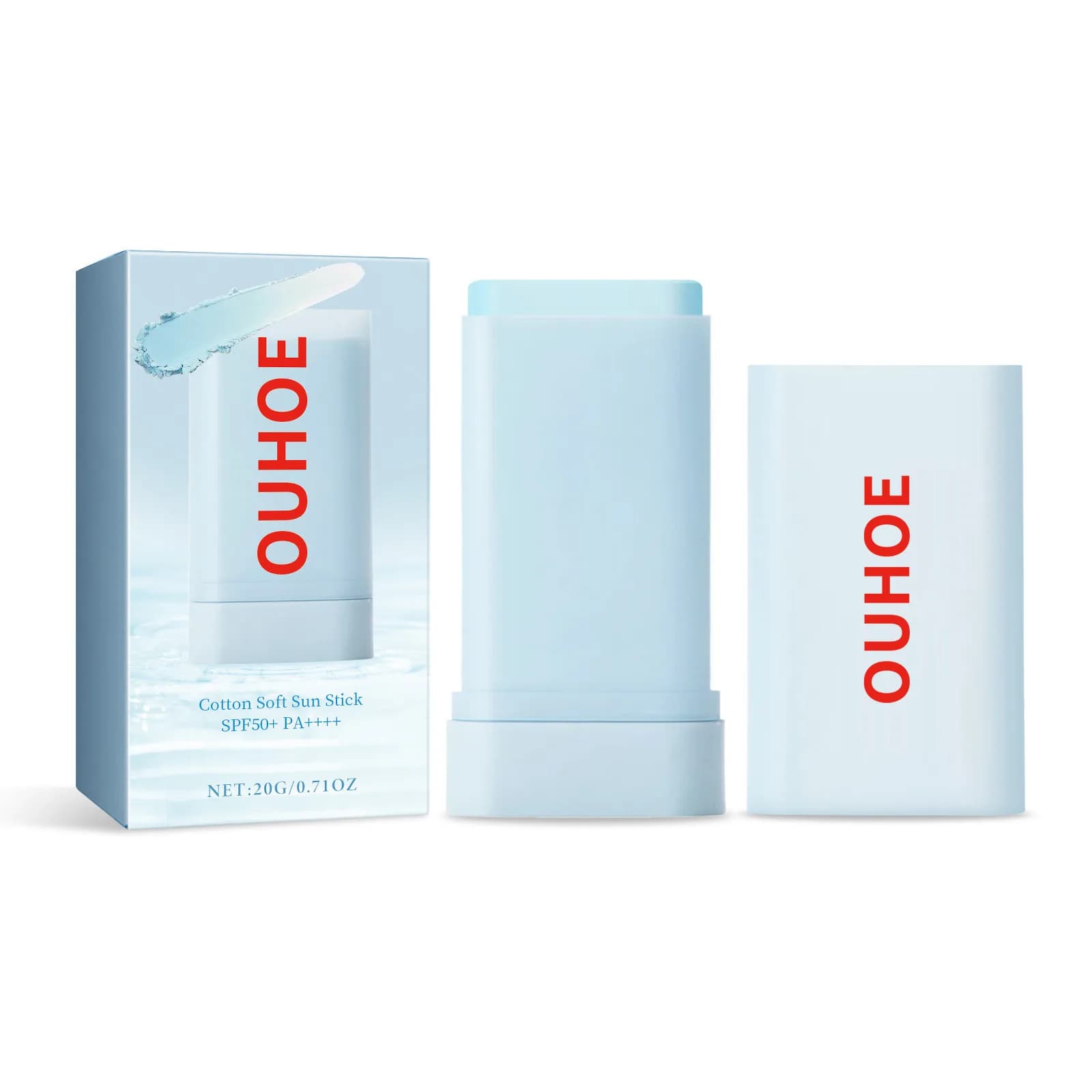 Crème solaire Stick Spf 50 pour la peau grasse Visage Sun Blocking UV Protecteur Hydratant Rafraîchissant Contrôle de l'huile Solaire Isolation Crème