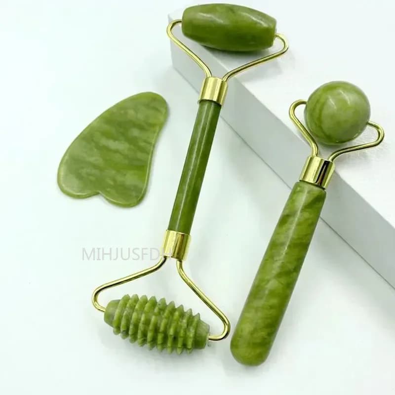 Rouleau de Massage en Jade naturel