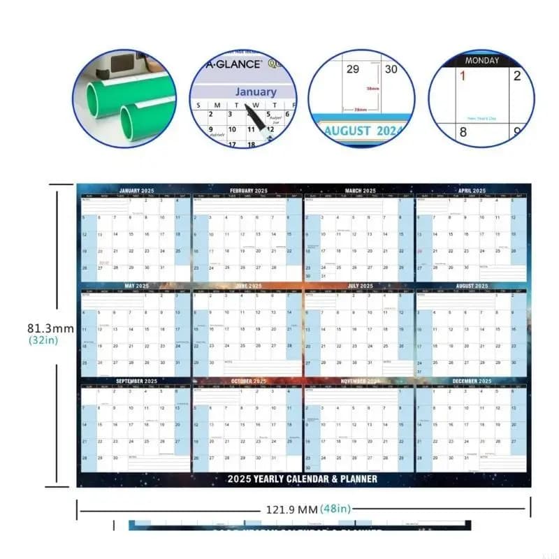 2025 Année complète pour voir le planificateur du calendrier 2025