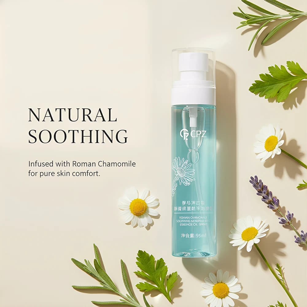 Spray Hydratant Apaisant à la Vitamine C 95ml - Pour Peaux Sensibles, Soulagement des Rougeurs, Hydratation Profonde, Élimination des Points Noirs