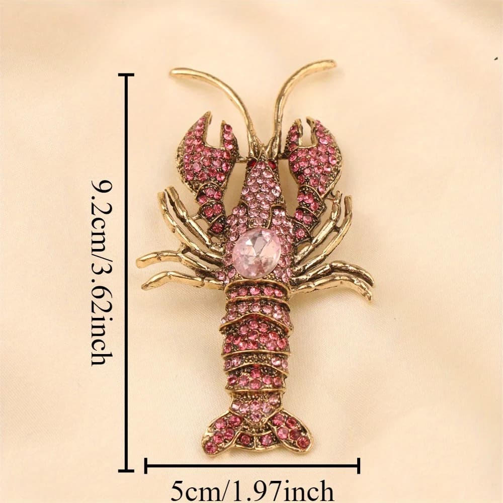 Belle broche de luxe baroque au Design de homard pour hommes et femmes