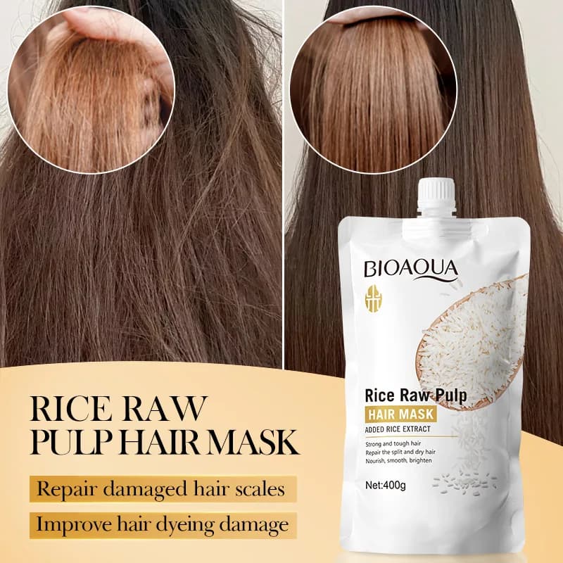 Masque capillaire à la kératine magique, 10/30/50/100/400g, 5 secondes, réparation des cheveux crépus endommagés, doux, lisse et brillant, riz hydratant, soins capillaires