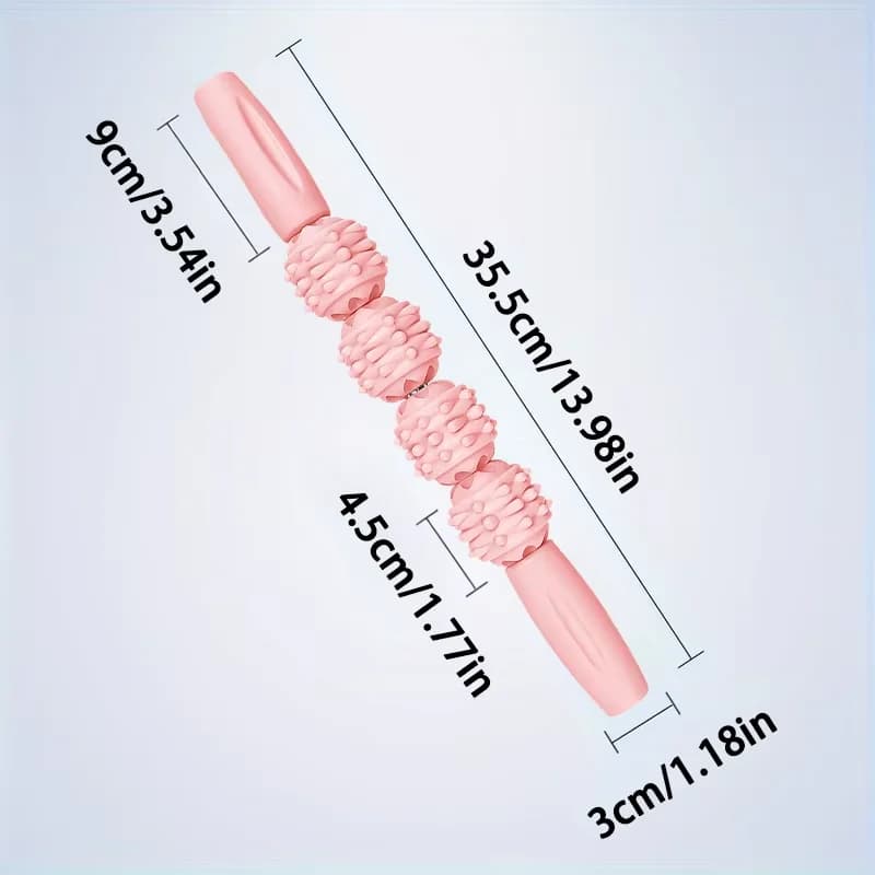 Outil portatif de Fascia de bâton de rouleau musculaire, rouleau de corps pour les tissus profonds des muscles, rouleau de bâton de Massage pour attelles de tibia, dos, cuisse