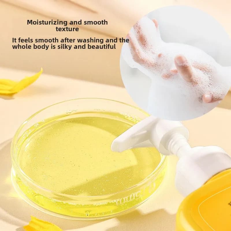 Savon liquide au soufre japonais 300ml, Gel de bain pour éliminer les acariens, nettoyage en profondeur, Gel douche, nettoyage du corps, soins de santé