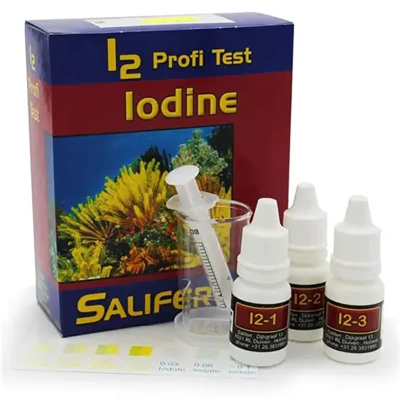 Salifert Iodine I2 Profi-Test - Kit de test de l'eau marine haute précision pour aquarium de récif corallien