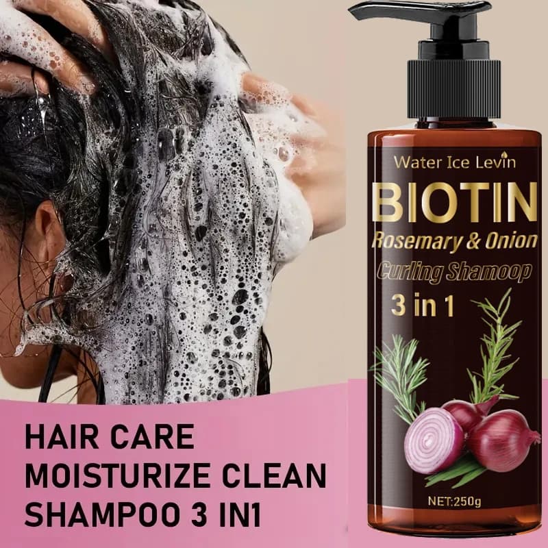 Shampoo à la biotine 3-en-1