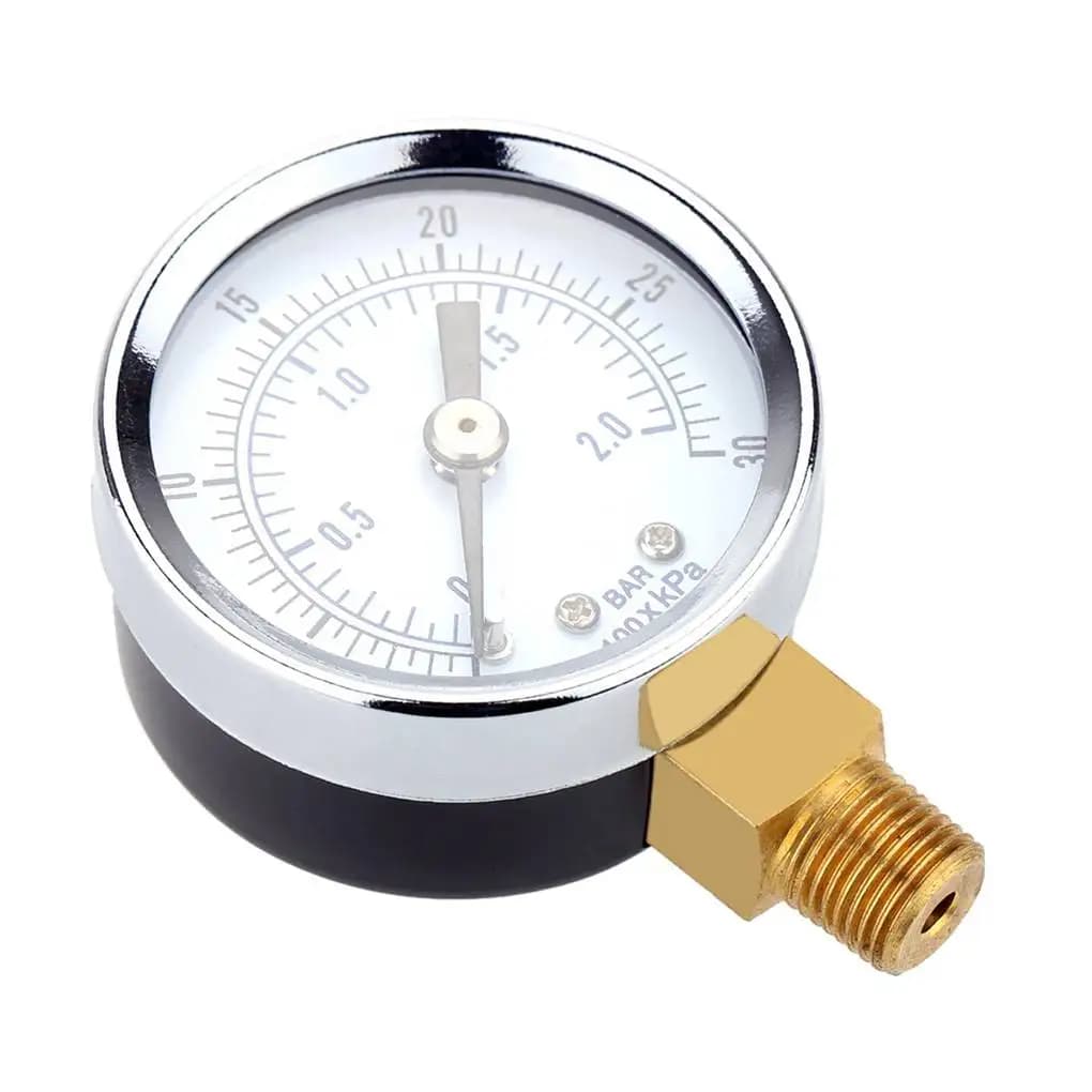 Mini manomètre Portable 0-30 PSI 0-2bar NPT, huile et eau, compresseur d'air à Double échelle, pression hydraulique
