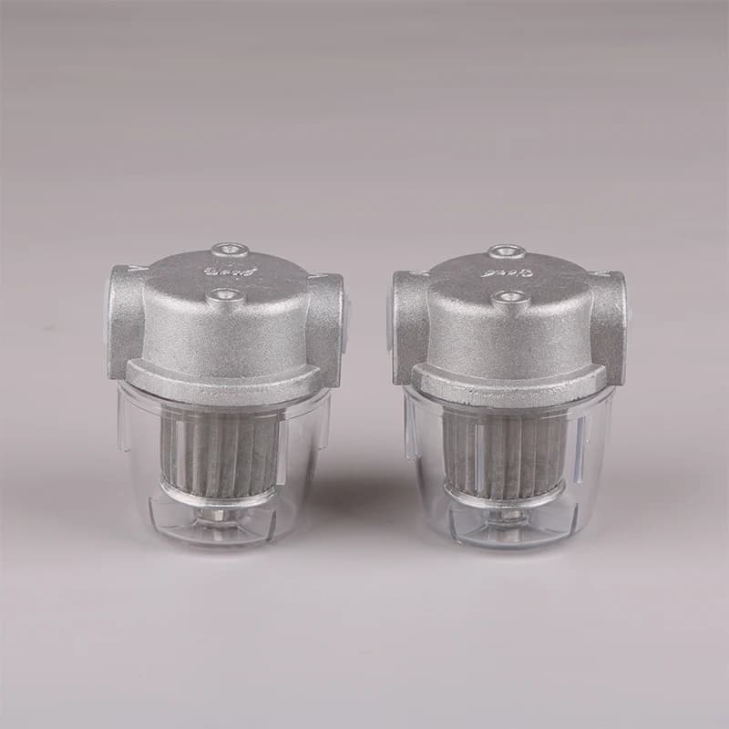 Filtre à huile pour brûleur à mazout transparent P.C. Tasse 1/4" 3/8" petit