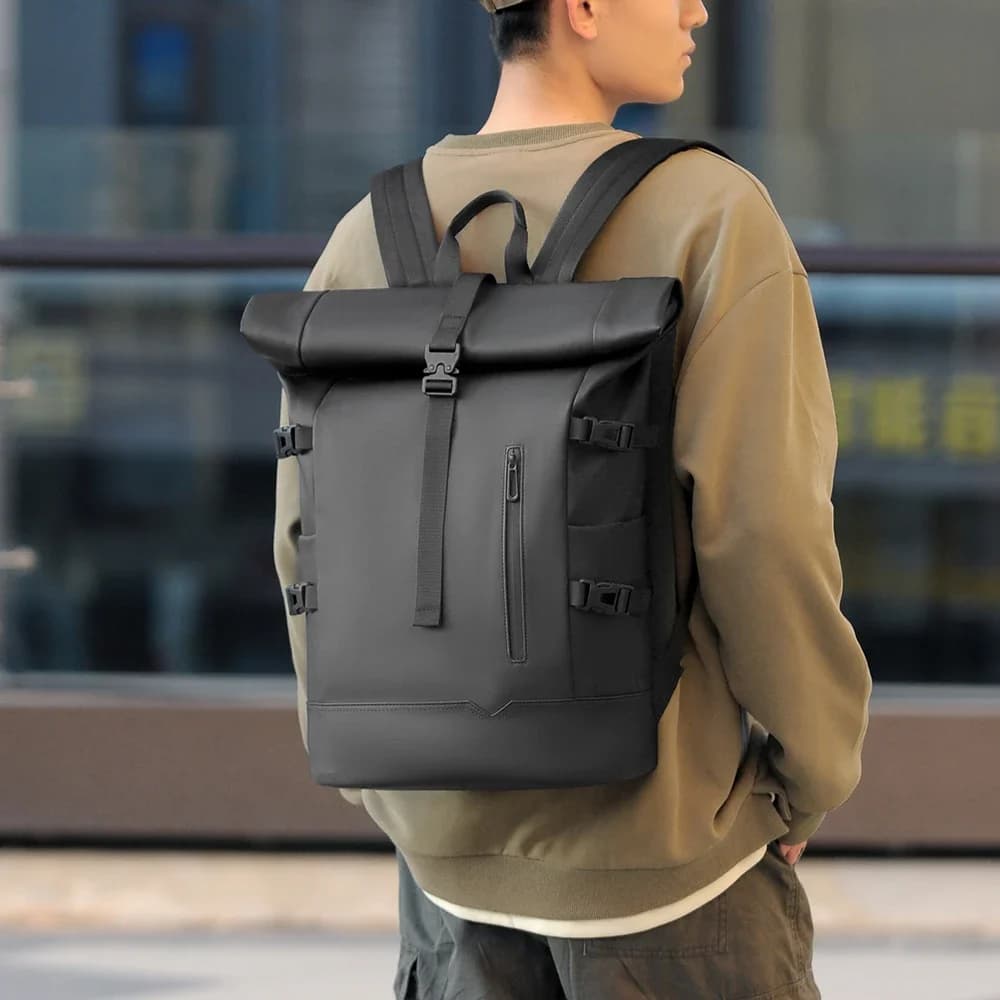 Sac à dos d'extérieur imperméable et Durable, haut en rouleau, à la mode, décontracté, pour randonnée, voyage, hommes et femmes, pour les déplacements quotidiens