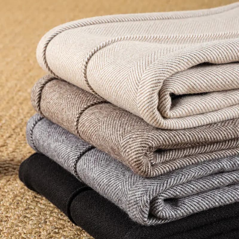 Pantalon en laine pour femmes, Style ample, décontracté, robe de rue, pantalon large, jogging en velours côtelé, laine