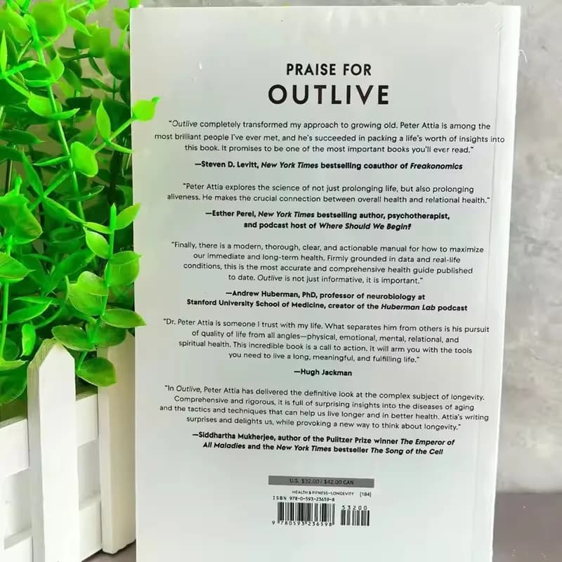 Outlive de Peter Attia : Stratégies basées sur la science pour une longue vie et une meilleure santé – Nutrition