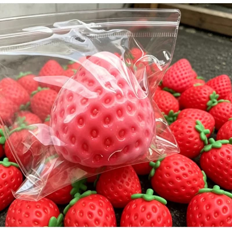 Jouet à presser Squishy Grande Fraise