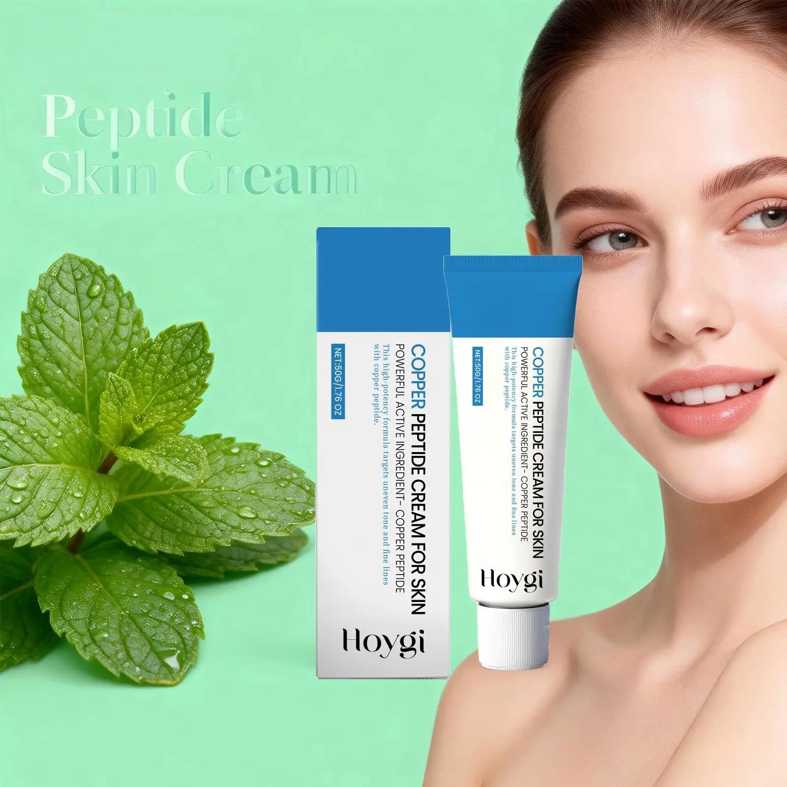 Crème au cuivre et aux peptides pour le visage : réparation de la barrière cutanée