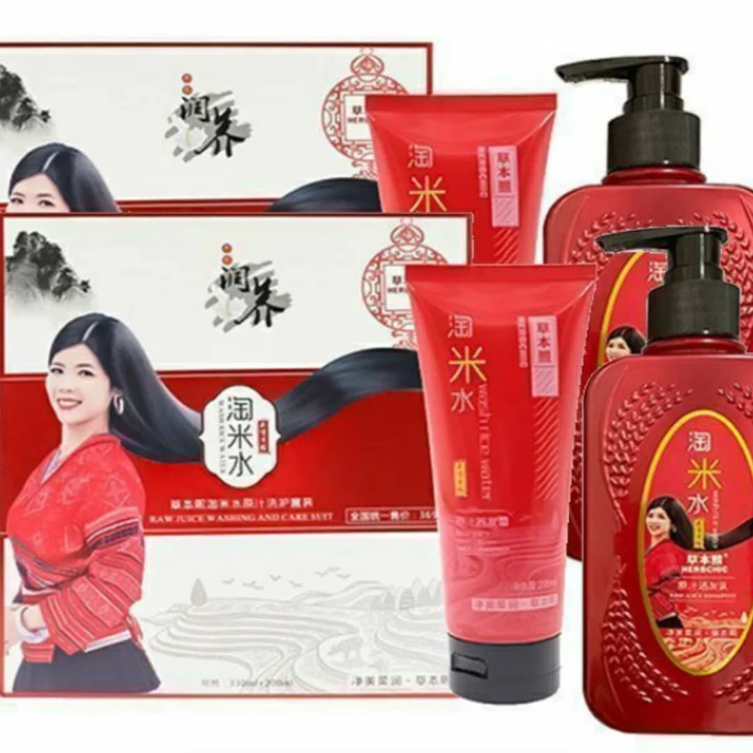 Shampoing à l'eau de riz – Défense apaisante pour le cuir chevelu et en flocons