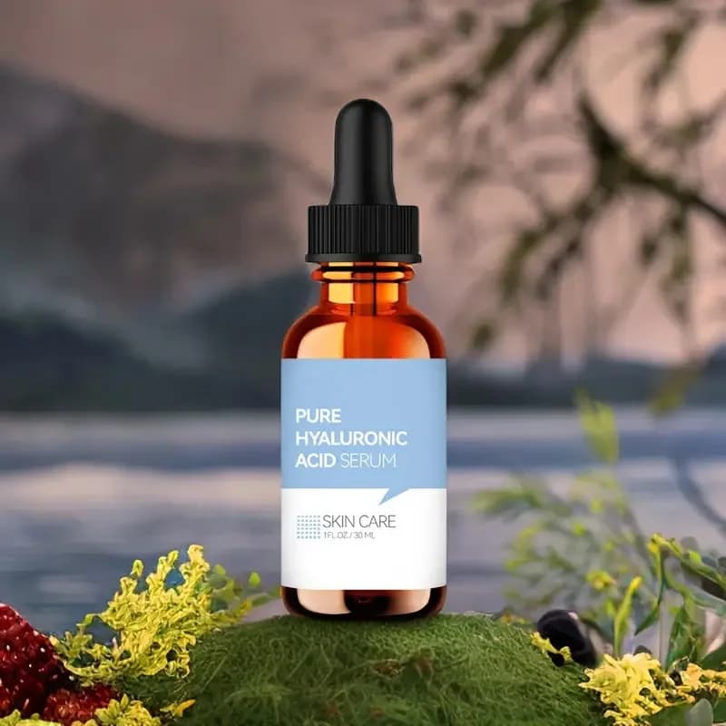 Liquide d'essence d'acide hyaluronique pur, 2 pièces, liquide de soin hydratant très efficace pour la peau, peut améliorer l'élasticité de la peau, 1 once