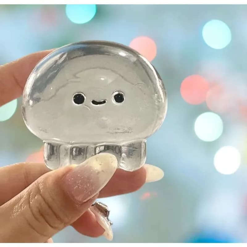 Squishy super doux et super mignon en forme de méduse et d'ours, à remontée lente, anti-stress, décompression sensorielle, cadeau fantaisie pour adultes