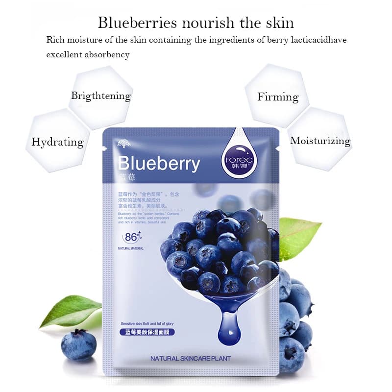 10 pièces plante naturelle masque Facial hydratant contrôle de l'huile Anti-âge fruits Aloe feuille coréenne