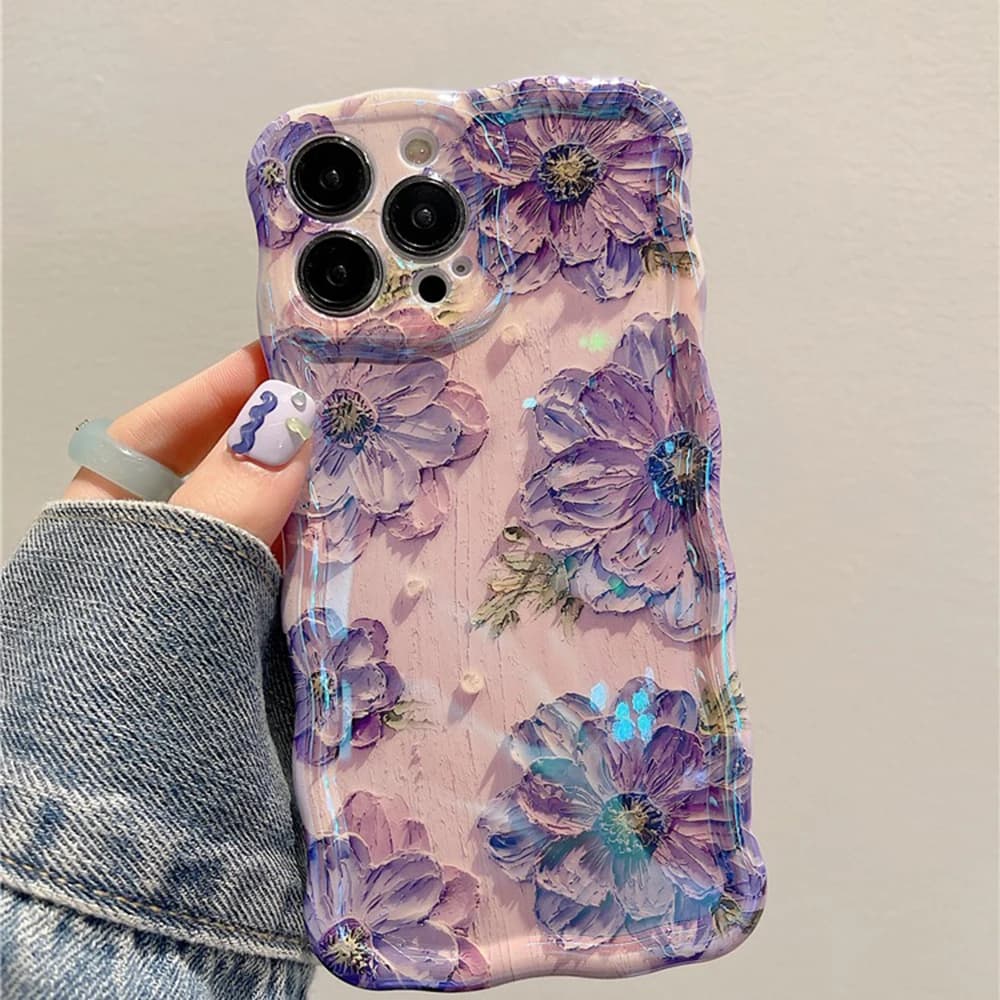 Coque de téléphone avec peinture à l'huile rétro