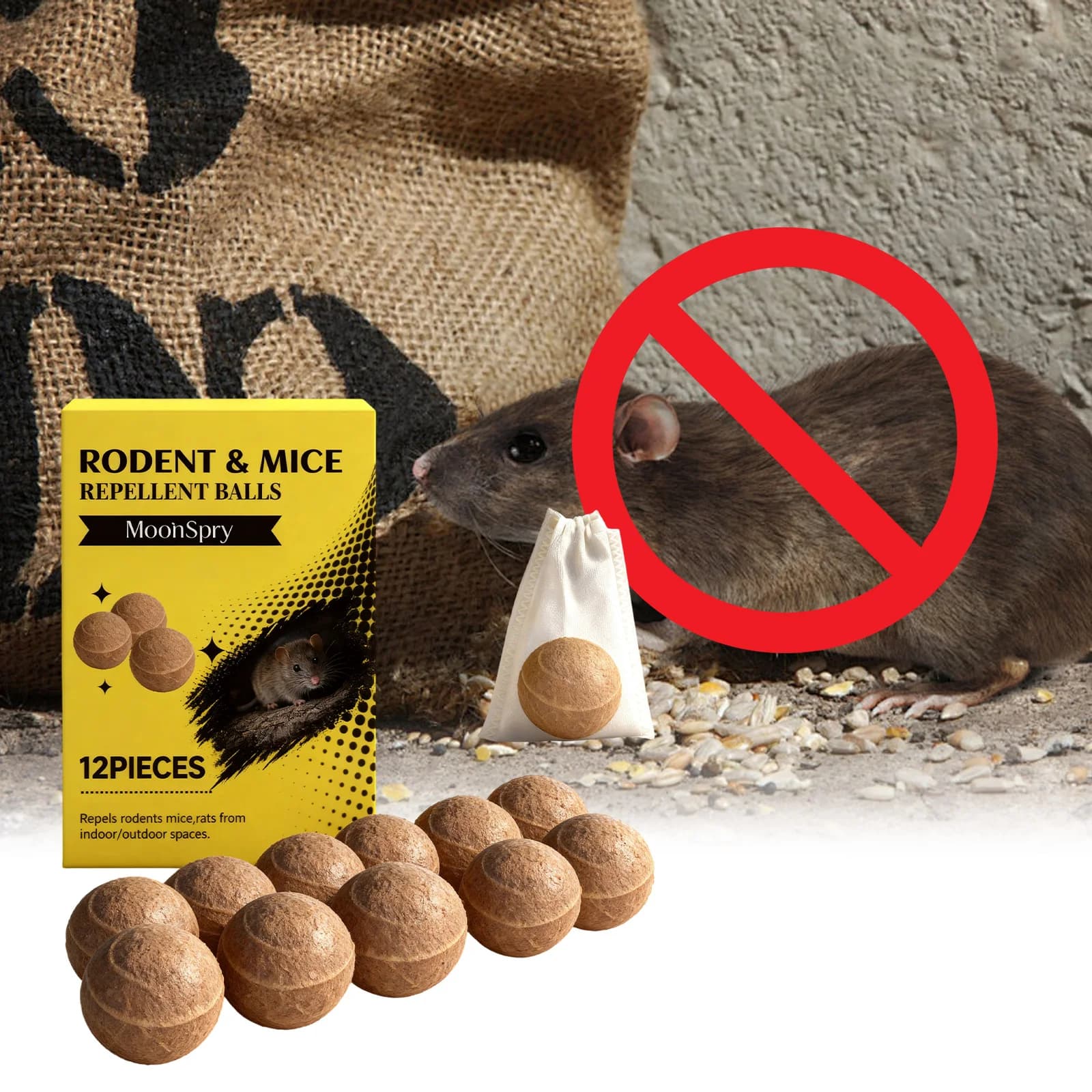 Boules répulsives pour souris, 12 pièces, huile essentielle de plante, dissuasion des rats, pour moteur de voiture, cuisine, entrepôt, Protection longue durée