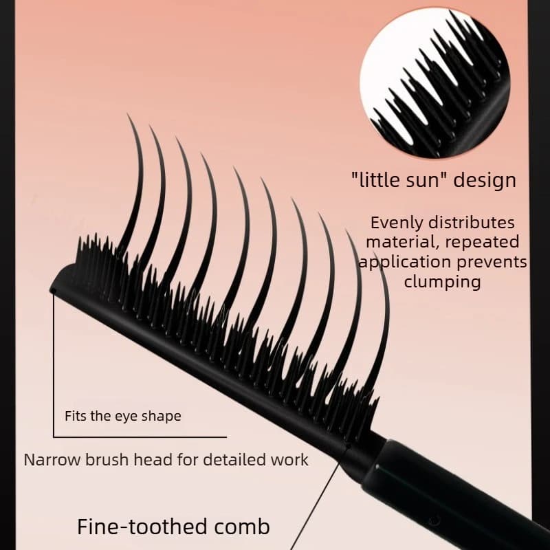 Mascara longue tenue, waterproof et résistant à la transpiration, sans grumeaux, effet cils naturels, parfait pour le maquillage quotidien.