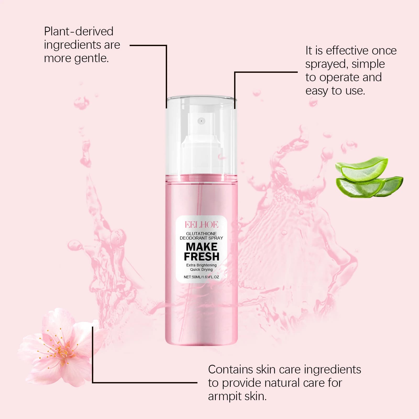 Sakura – Spray corporel anti-odeur pour les aisselles