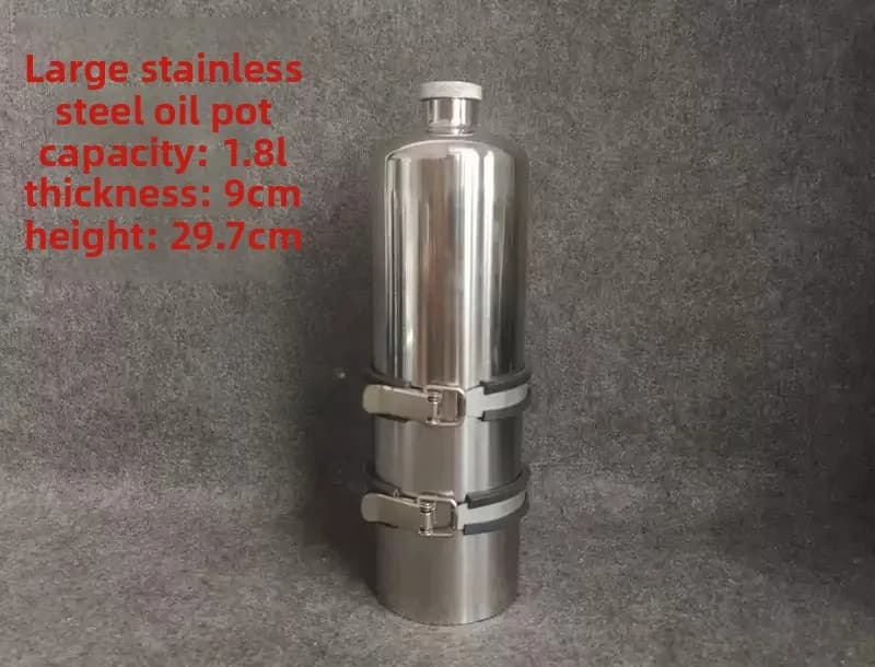 Bidon d'huile en acier inoxydable, trois styles sont disponibles Bidon d'huile en acier inoxydable, trois styles sont disponibles